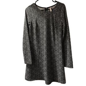 Xhilaration Black Animal Print Dress Size Medium